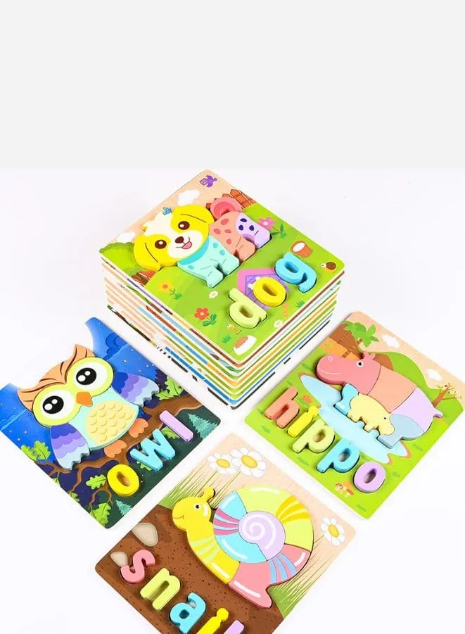 Wooden 3D Puzzle Educational Toys for Children Teaching Aid Sheep